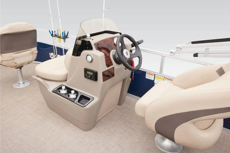 Slide: The Image of 2023 Sun Tracker Bass Buggy 16 XL Select pontoon boat with comfortable seating. - 17