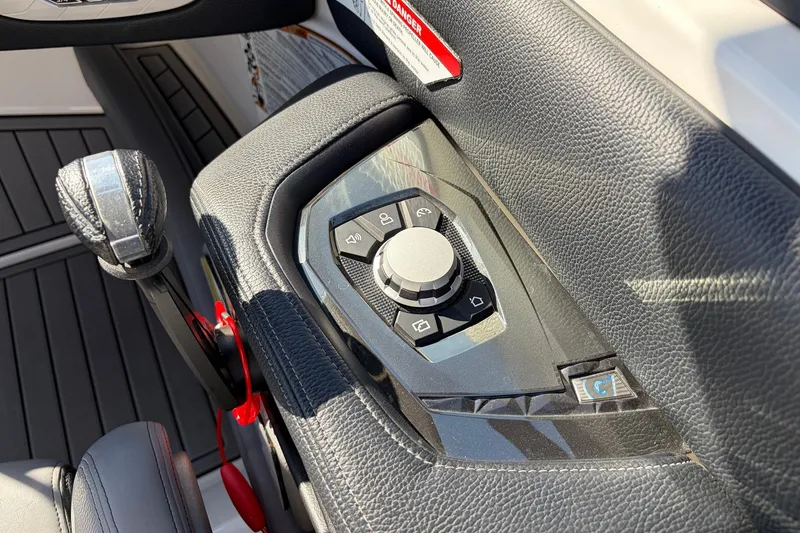 Slide: The Image of 2020 Nautique Super Air Nautique G23 control panel with sleek design and modern features. - 49