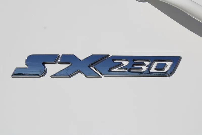 Slide: The Image of 2026 Skeeter SX230 logo on a white surface. - 10