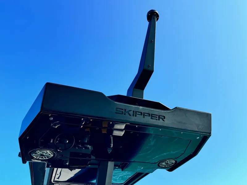 Slide: The Image of Skipper-BSK 34 drone, 2025 model, against clear blue sky. - 19