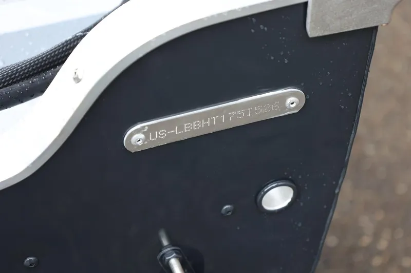 Slide: The Image of Hull identification number on 2026 Lund 1600 Fury SS boat. - 15