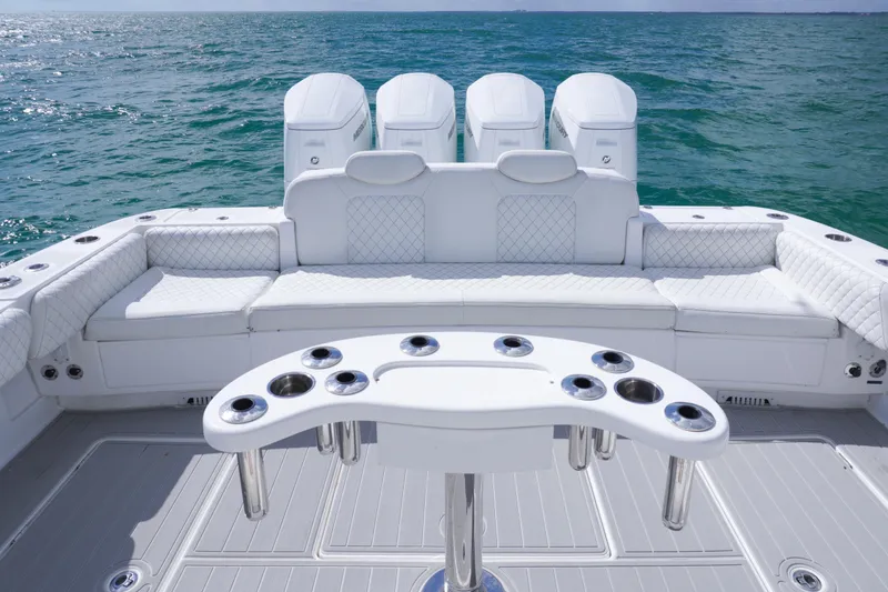 Slide: The Image of Helm of 2023 HCB 53 Sueños with advanced navigation displays and controls. - 33