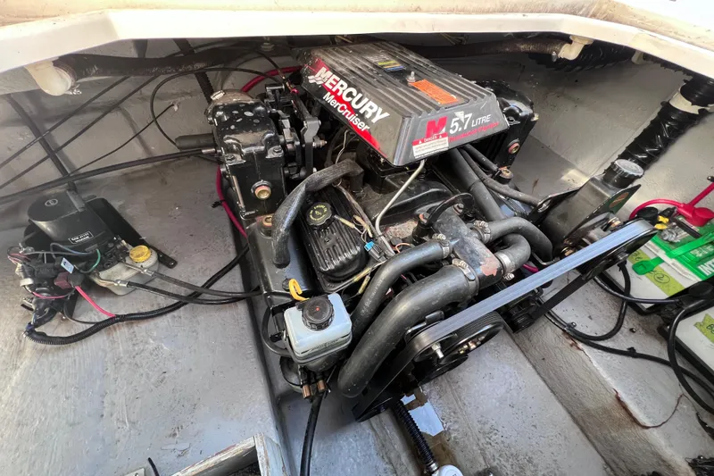 Slide: The Image of Engine compartment of a 1996 Chaparral 196 SSi with a MerCruiser 5.7L engine. - 37
