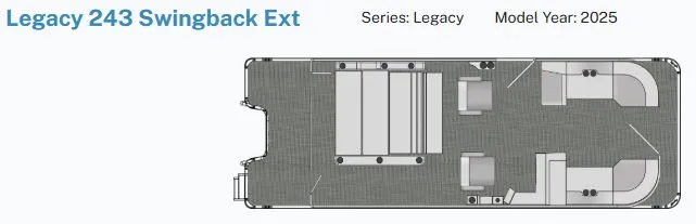 Slide: The Image of Bentley Pontoons 243 Legacy Swingback 2026 - 39