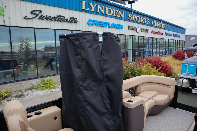 Slide: The Image of 2026 Godfrey Monaco 235 SFL pontoon boat at Lynden Sports Center. - 15