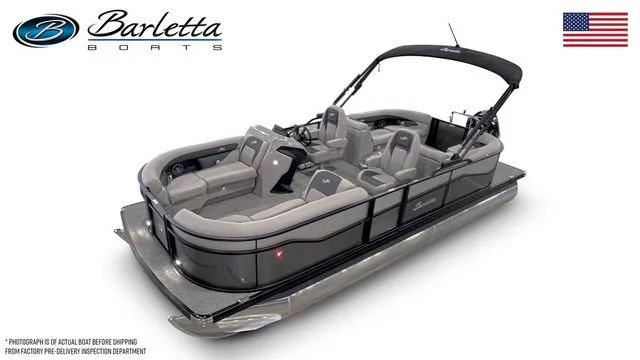 The Image of 2026 Barletta Aria 22QC pontoon boat with sleek design and comfortable seating. - 1