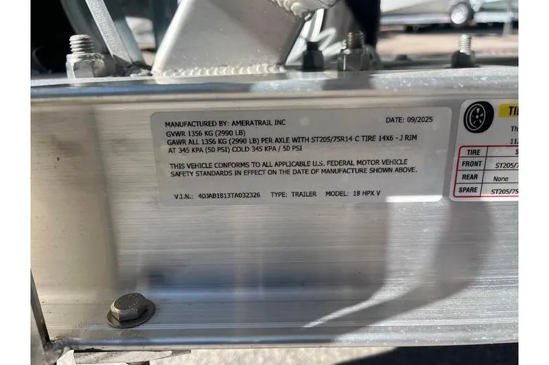 Slide: The Image of Close-up of Yamaha motor part on 2026 Maverick 18 HPX-V boat. - 9