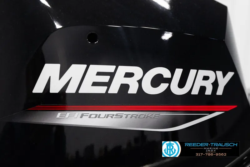 Slide: The Image of Mercury EFI FourStroke engine on 2026 Lund 1600 Fury Tiller boat. - 33