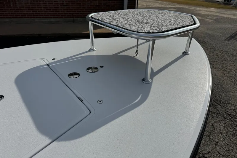 Slide: The Image of 2026 Chittum Skiffs 18 Laguna Madre boat deck with elevated platform. - 13