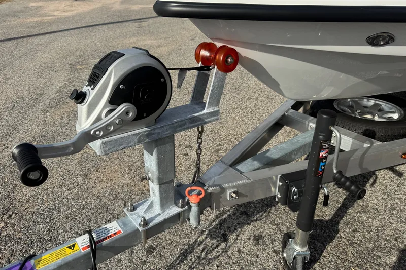 Slide: The Image of Trailer hitch and winch of 2026 Chittum Skiffs 18 Laguna Madre boat. - 21