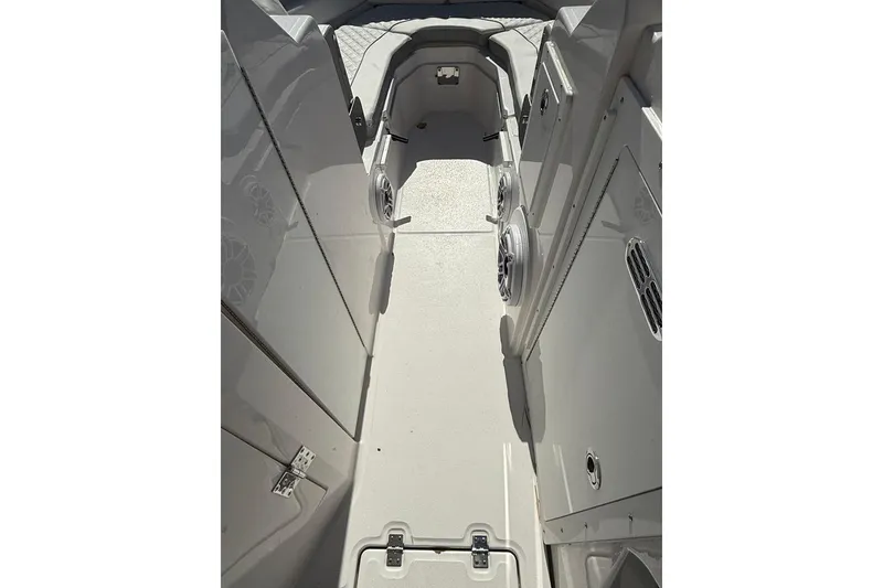 Slide: The Image of Interior view of 2025 Sea Fox 288 Traveler boat, featuring sleek design and spacious layout. - 9