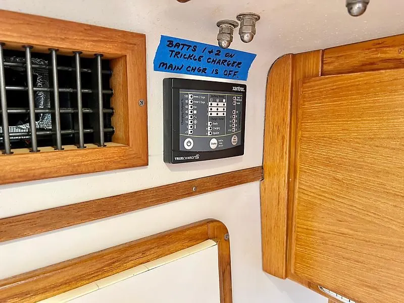 Slide: The Image of Battery charger panel in a 2000 Catalina 320 sailboat interior. - 41