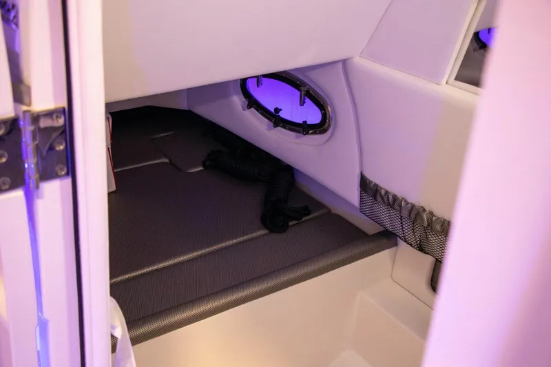 Slide: The Image of Manufacturer Provided Image: Interior cabin of 2025 Nor-Tech 340 Sport Center Console boat. - 15
