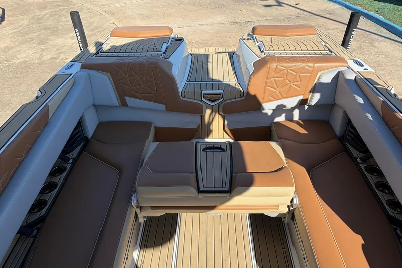Slide: The Image of 2022 Nautique Super Air Nautique G25 Paragon interior with luxurious seating and elegant design. - 39
