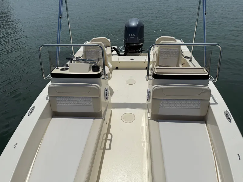 Slide: The Image of Scout 188 Sport Dorado 2026 on calm water. - 20