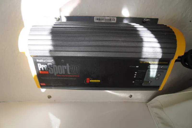 Slide: The Image of ProMariner ProSport 20 marine battery charger in 2018 Tidewater 210 LXF boat. - 15