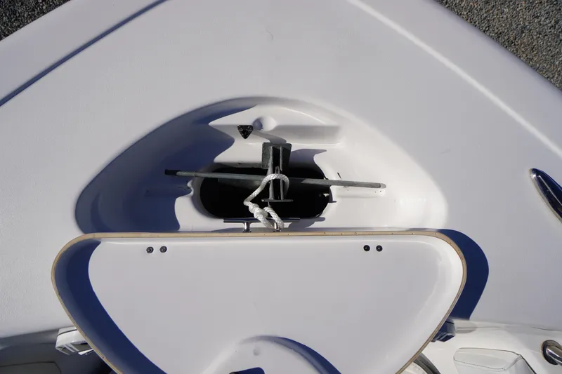 Slide: The Image of 2018 Tidewater 210 LXF boat anchor compartment, top view. - 4