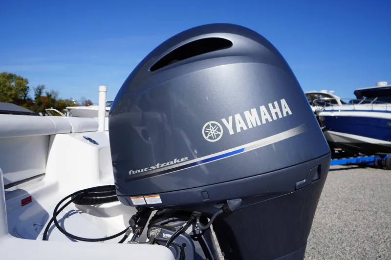 Slide: The Image of 2018 Tidewater 210 LXF boat with Yamaha four-stroke outboard motor. - 51