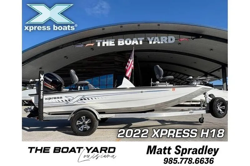 The Image of 2022 Xpress H18 boat displayed at The Boat Yard, Louisiana dealership. - 0