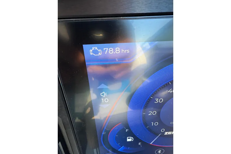Slide: The Image of Centurion Ri230 2025 dashboard display showing 78.8 engine hours and volume level. - 14