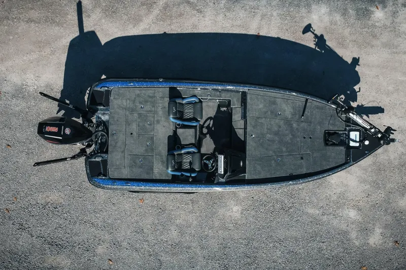 Slide: The Image of Overhead view of 2026 Phoenix 721 ZXL fishing boat on gravel surface. - 5