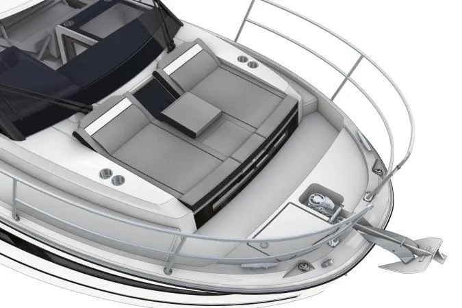 Slide: The Image of 2025 Jeanneau NC895 S2 boat with sleek deck design and comfortable seating. - 13