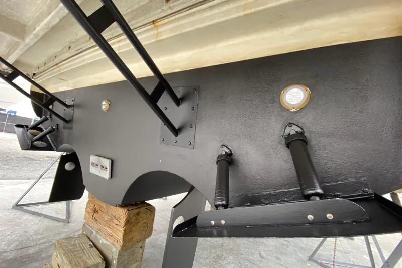 Slide: The Image of Luxurious interior of 2006 Cruisers Yachts 520 Express with modern kitchen amenities. - 52