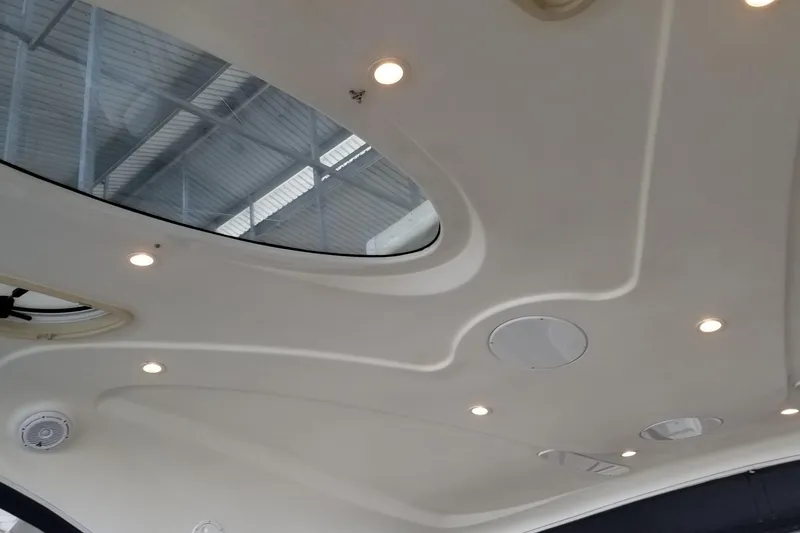 Slide: The Image of 2006 Cruisers Yachts 520 Express, named "OffLine," docked at Port of St. Louis, MO. - 36