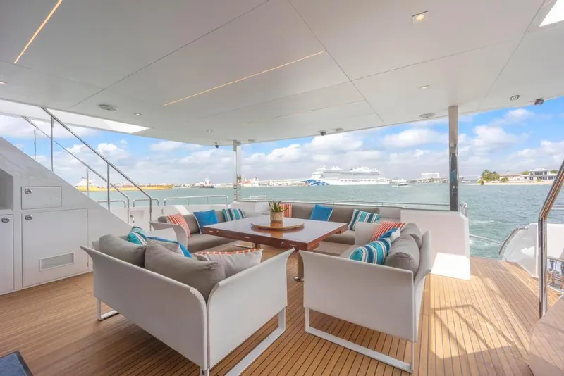 Slide: The Image of Aft Deck Sofas and Cocktail Table 2 - 12