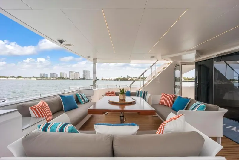 Slide: The Image of Aft Deck Sofas Looking To Port - 15