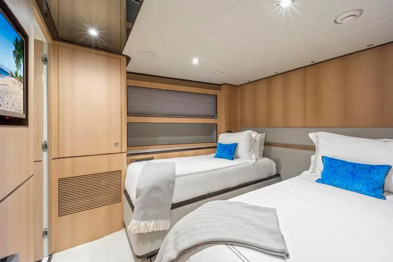 Slide: The Image of Guest Twin Stateroom w/White Comforters - 42
