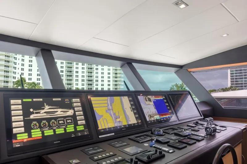Slide: The Image of Pilothouse Helm Monitors and Navigation - 47