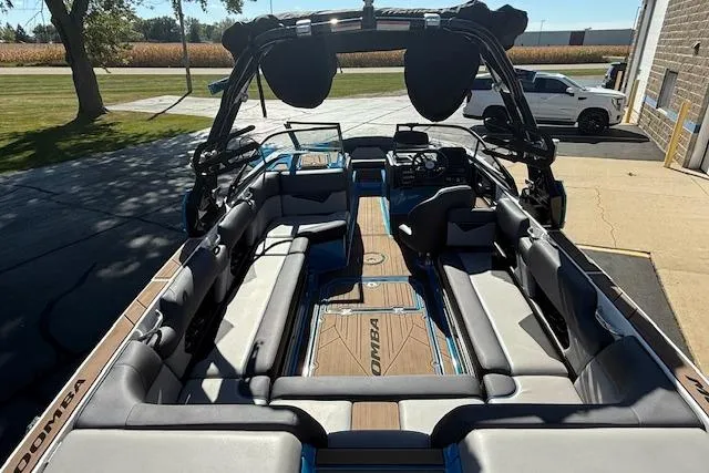 Slide: The Image of 2020 Moomba Makai boat interior with spacious seating and sleek design. - 4