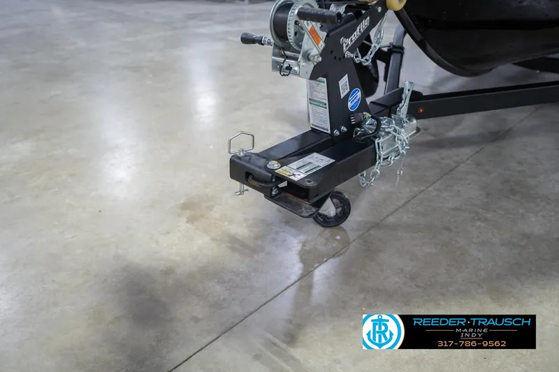 Slide: The Image of 2026 Lund 1675 Adventure Sport trailer hitch on showroom floor. - 59