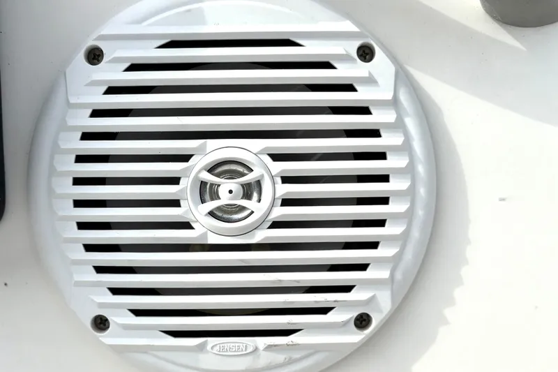 Slide: The Image of 2022 Bayliner Element M15 boat speaker with white grille. - 30
