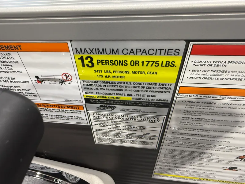 Slide: The Image of Princecraft Vectra 23 RL SS Swingback Tritoon & Mercury 4-Stroke EFI 2026 - 15