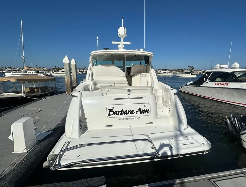 Slide: The Image of 2006 Tiara Yachts Sovran docked at Newport Beach marina, sunny day. - 35