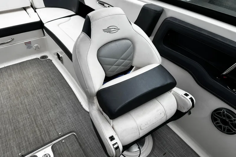 Slide: The Image of 2020 Chaparral 277 SSX boat interior with luxurious seating and modern design. - 46