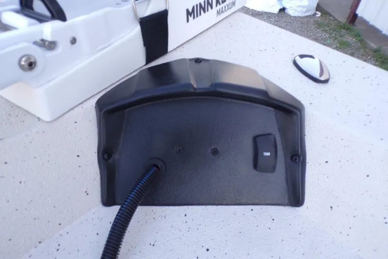 Slide: The Image of 2026 Xpress H20B Bay boat trim control panel with Minn Kota Maxxum motor. - 15