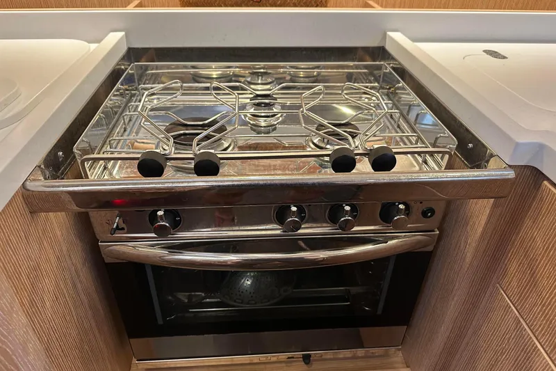 Slide: The Image of Stainless steel double sink in Bavaria C45 yacht, 2022 model. - 33