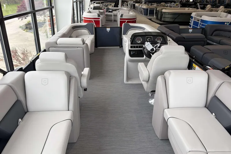 Slide: The Image of Interior of 2026 Godfrey SWEETWATER 2286 SB pontoon boat with luxurious seating. - 23