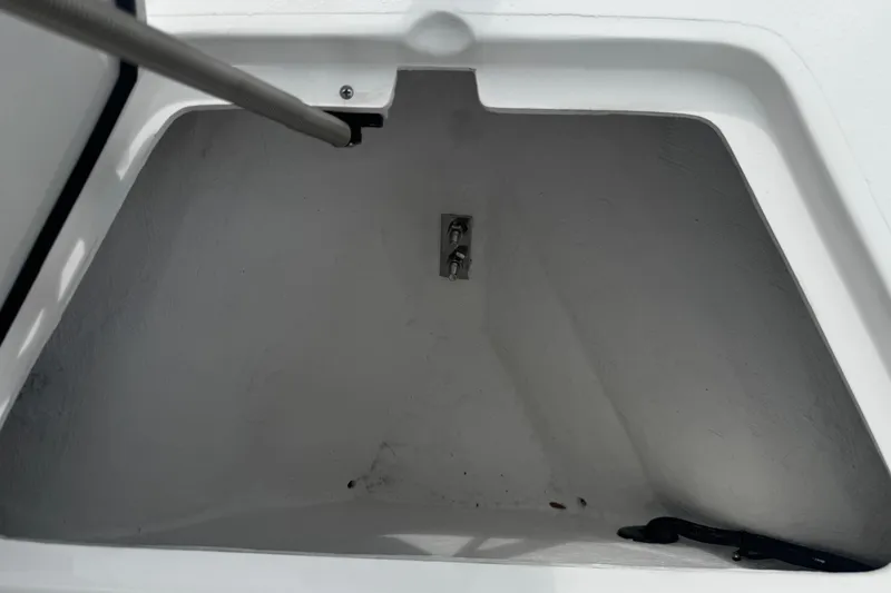 Slide: The Image of Empty storage compartment of 2026 Piranha Casador B2200 boat. - 33
