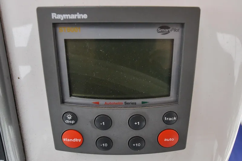 Slide: The Image of Raymarine ST6001 SmartPilot control panel on 2004 Sabre 426 yacht. - 16