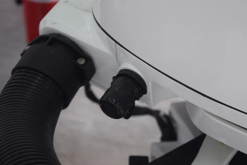 Slide: The Image of Close-up of 2022 Aquasport 2300 Center Console boat component detail. - 70