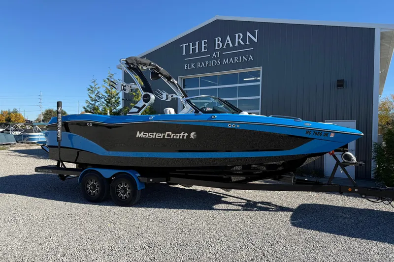 The Image of 2019 MasterCraft X24 boat on trailer at Elk Rapids Marina. - 1