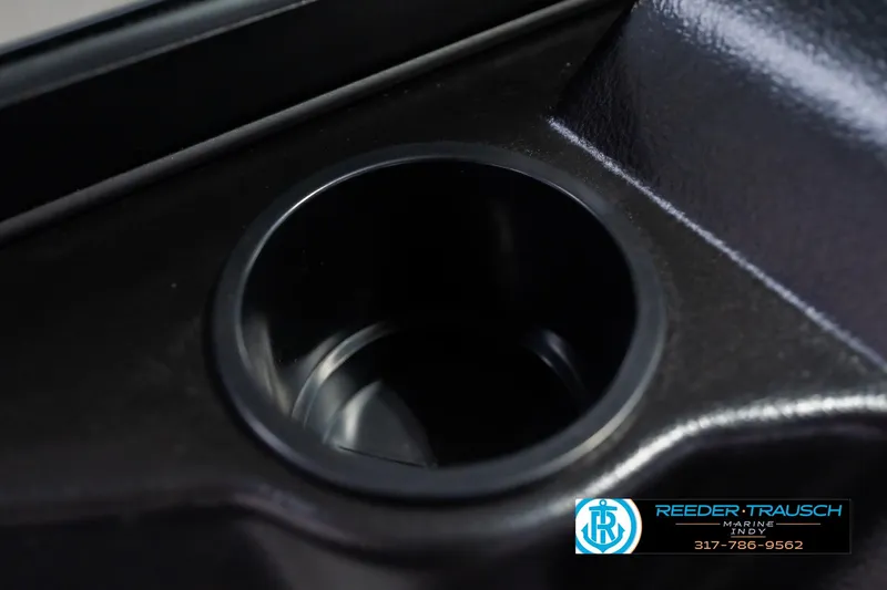 Slide: The Image of Cup holder in 2026 Lund 1700 Explorer Sport boat, featuring sleek black design. - 40