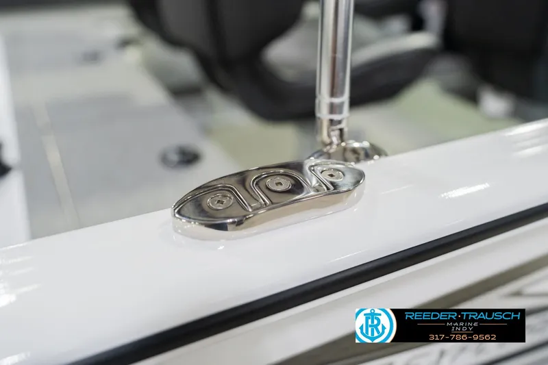 Slide: The Image of Close-up of 2026 Lund 1700 Explorer Sport boat hardware detail. - 61