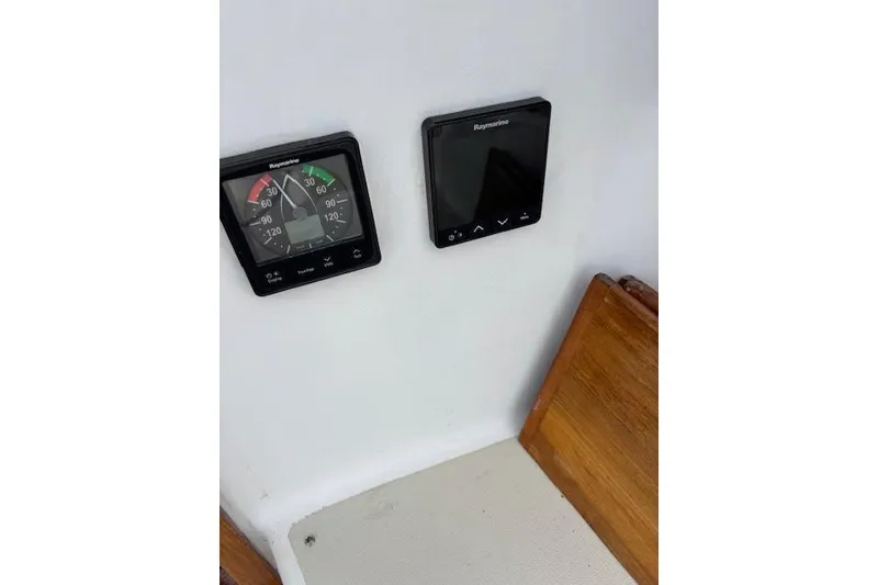 Slide: The Image of Instrument panel on 1988 Tartan 31 Cutter Rigged Masthead Sloop sailboat. - 19