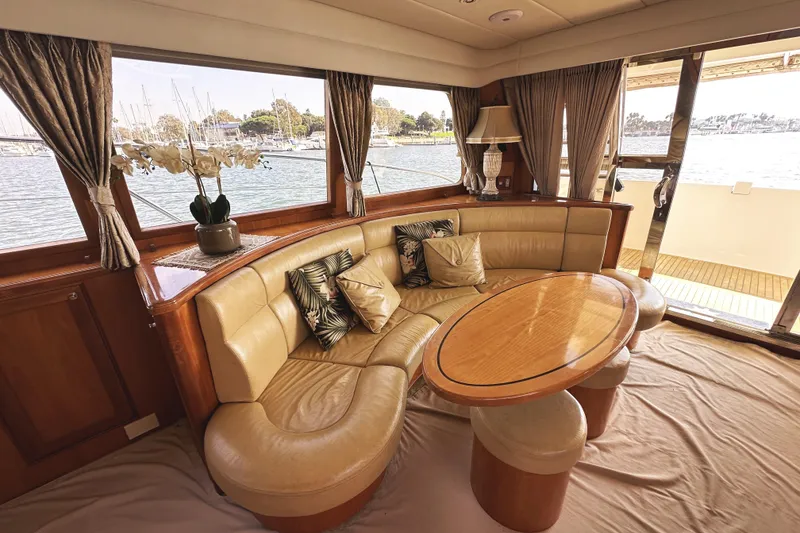 Slide: The Image of Luxurious interior of 2004 McKinna 57 PHMY yacht with elegant seating and scenic views. - 33