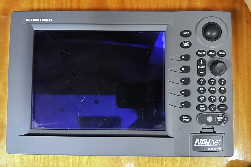 Slide: The Image of Furuno NAVnet C-MAP NT marine navigation system on 2004 McKinna 57 PHMY Widebody yacht. - 51